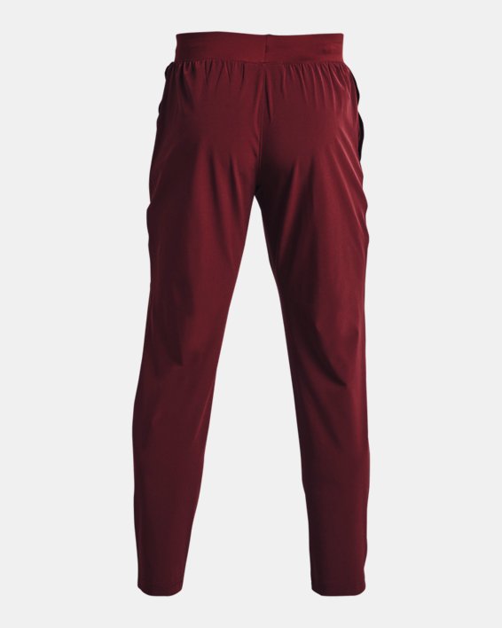 Pantalon UA Stretch Woven pour hommes, Red, pdpMainDesktop image number 7
